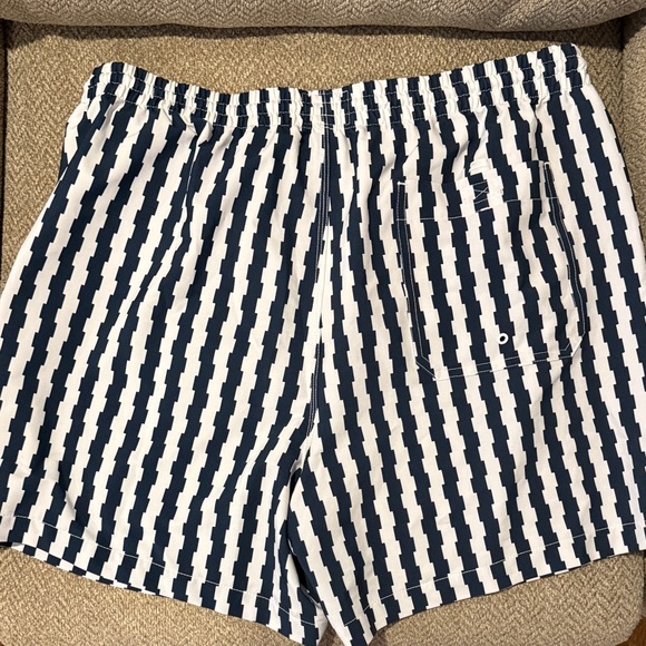 Todd Snyder Navy and White Swim Trunks - Picture 3 of 3